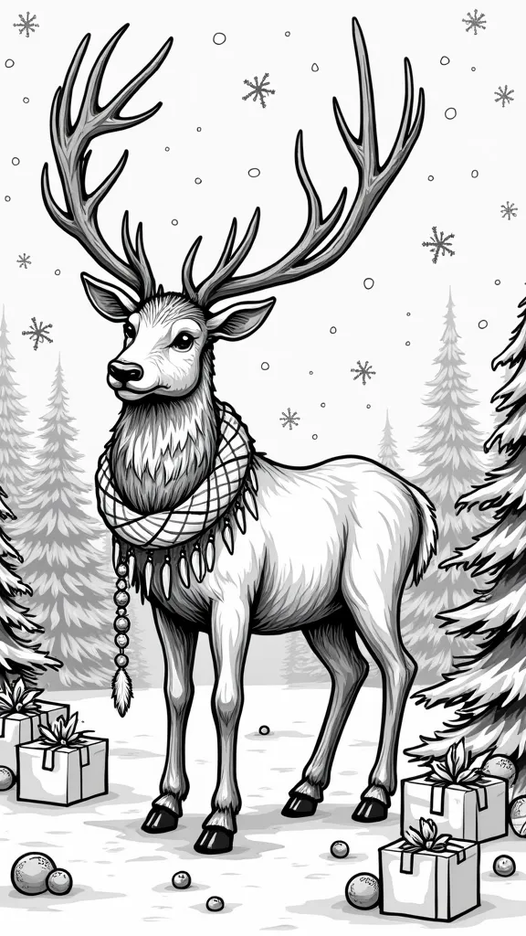 reindeer coloring pages free printable